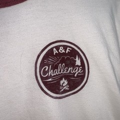 Abercrombie & Fitch Challenge Ringer T-Shirt Large 2017 SeriousFun Charity Event