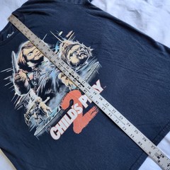 Child’s Play 2 Chucky Killer Horror Movie Fright Rags Black Lrg Graphic T-Shirt