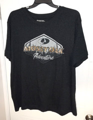 MOSSY OAK Adventure Men’s Black Heather Short Sleeve Graphic T-Shirt – Size: 2XL
