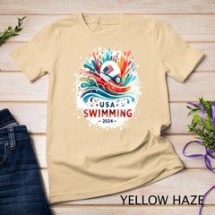 USA 2024 United States Athlete American Swimming 2024 USA Unisex T-shirt