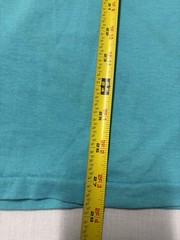 Vintage 80s Hanes T Shirt Mens M Teal Kitten Da Vinci Art USA 50/50