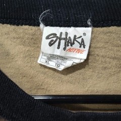 Shaka Active Camouflage T-shirt XL Mid Length Sleeves Green Cotton
