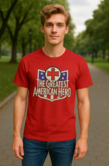 Greatest American Hero Retro Graphic T-Shirt for Comic Fans, Casual Style