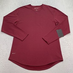 BYLT Drop Cut LUX Long Sleeve Stretch Red Shirt Men’s Large NWT