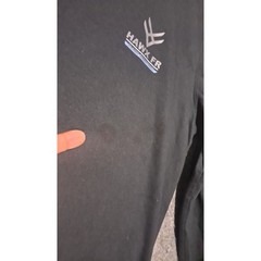 Hawx FR workwear flame resistant shirt crewneck men’s black size medium logo