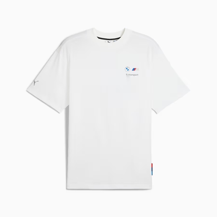 NWT Puma Men’s XXL BMW MMS Motorsport stacked logo Graphic Tee white