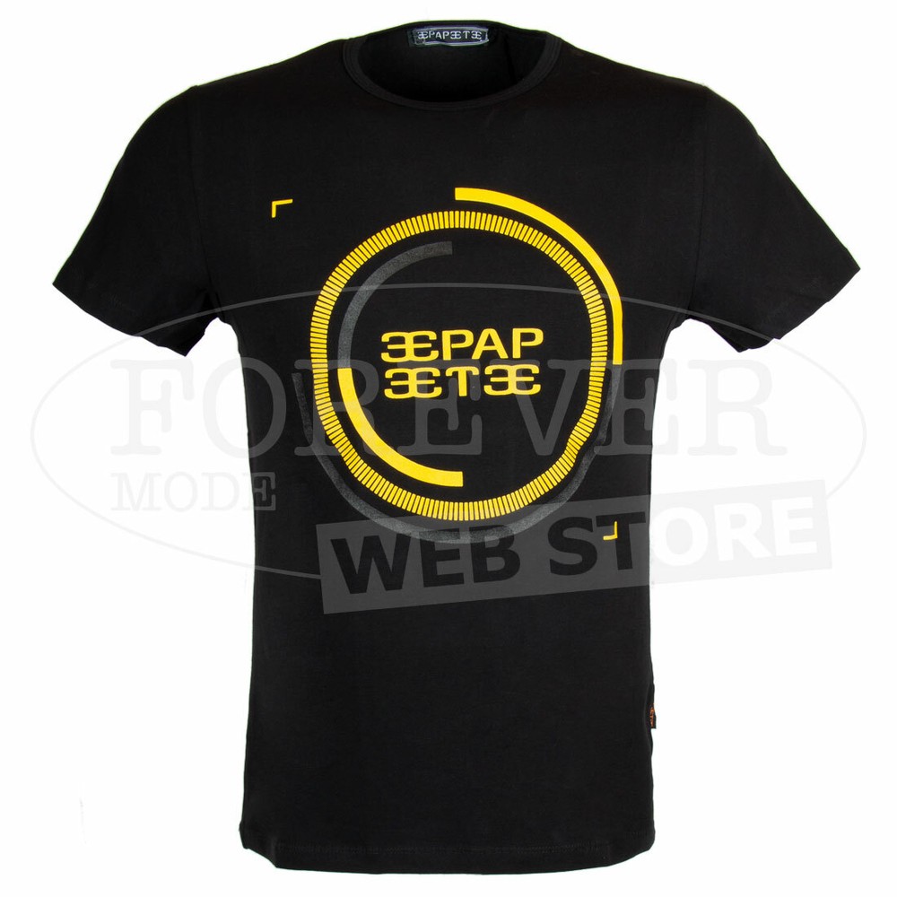 Men’s Papeete short Sleeve Turtleneck Printed Logo Fluo Art. PAP4327