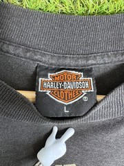 Harley-Davidson 3D Emblem T-Shirt Vintage 80s Bald Eagle Design Size L