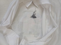 Robert Graham Skull Graphic T Shirt White Sz 3XL Mens Applique Embroidered EUC