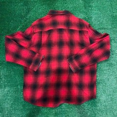 Vintage Field and Stream Red and Black Button-Down Flannel Shirt Adult XL