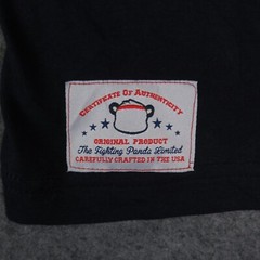 The Fighting Panda Shirt Mens Small Blue Long Sleeve T Shirt Pullover Cotton NWT