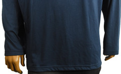 Alfani Mens T-Shirt New 3XL Navy Blue Crew Neck Long Sleeve Stretch Basic Knit