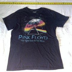 Pink Floyd T-Shirt Dark Side of the Moon Crew Neck Black Size Large