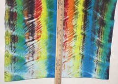 Artisan Handmade Tie Dye Adult T-Shirt Size Large Unique Rainbow Design Tee NEW