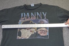 Danny Devito Black T-shirt Uneek Large Faded