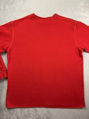 Vtg 90s Y2K Mossimo skate Red Raglan Long Sleeve Shirt Men’s Size Large