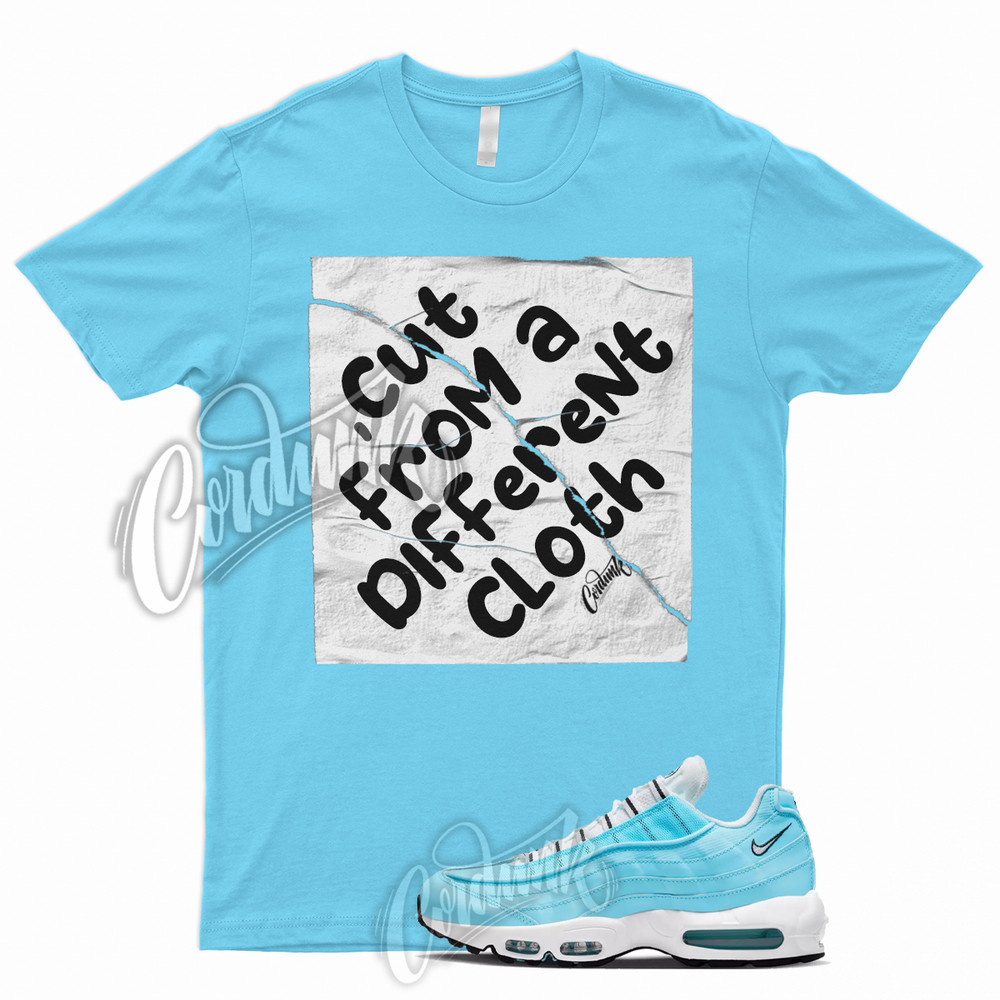 CUT T Shirt for Air Max 95 Blue Chill White Black UNC University Powder 1 6