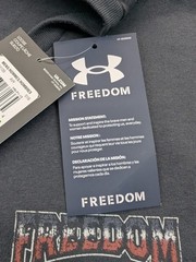 New Under Armour Freedom Tee Mens Sz Large Retro Distressed USA Lightweight