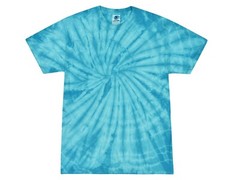 Tie Dye T-Shirts Turquoise Kids& Adult S M L XL 2XL 3XL 4XL 5XL Cotton Colortone