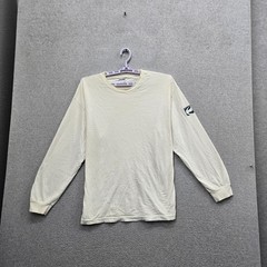 VINTAGE Split Men Shirt XL Off White Logo Long Sleeve Y2K Skater READ