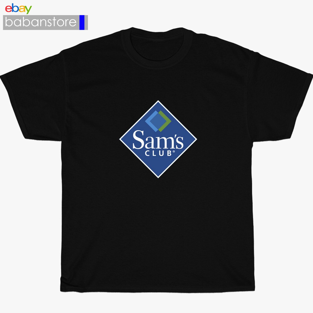 New Sam’s Club Wholesale Grocery Logo Black/White/Grey/Navy T-Shirt Size S-5XL