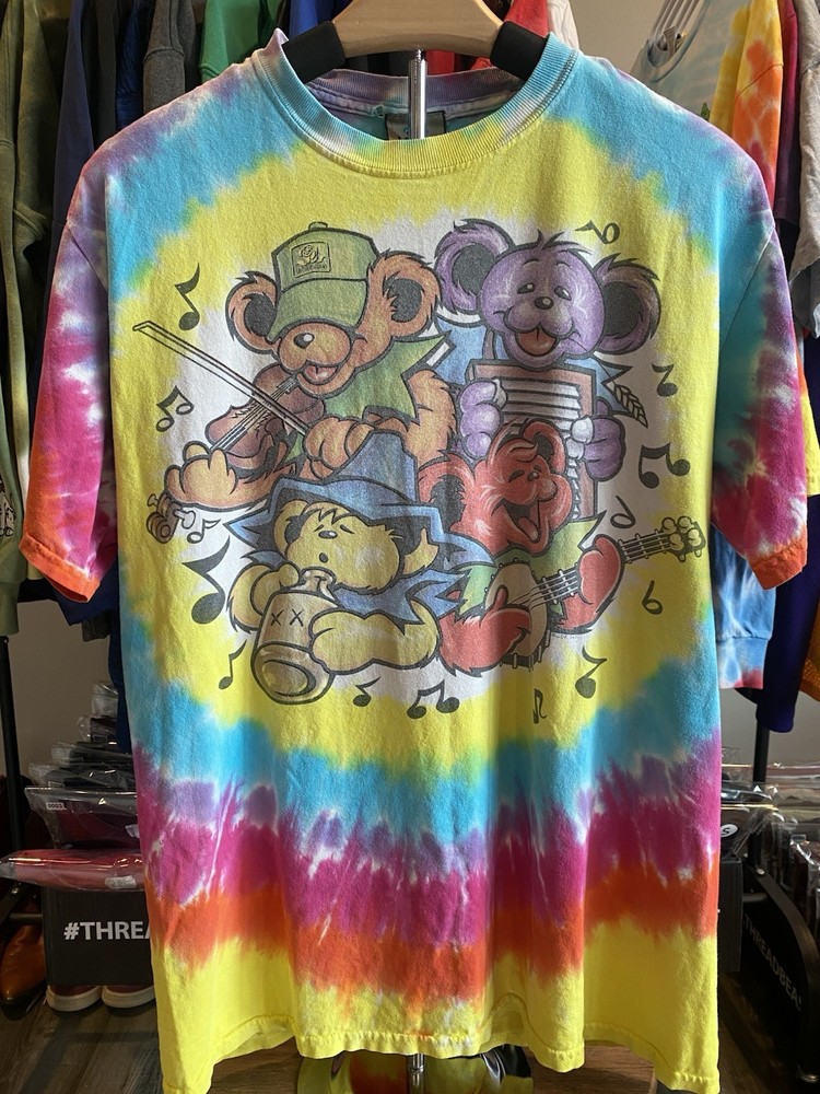 Grateful Dead Big River Jamboree Front/Back Graphic T-Shirt Tie Dye Size Medium