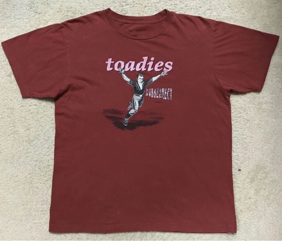 Toadies Band Rubberneck Tour Maroon T-Shirt 100% Cotton Unisex