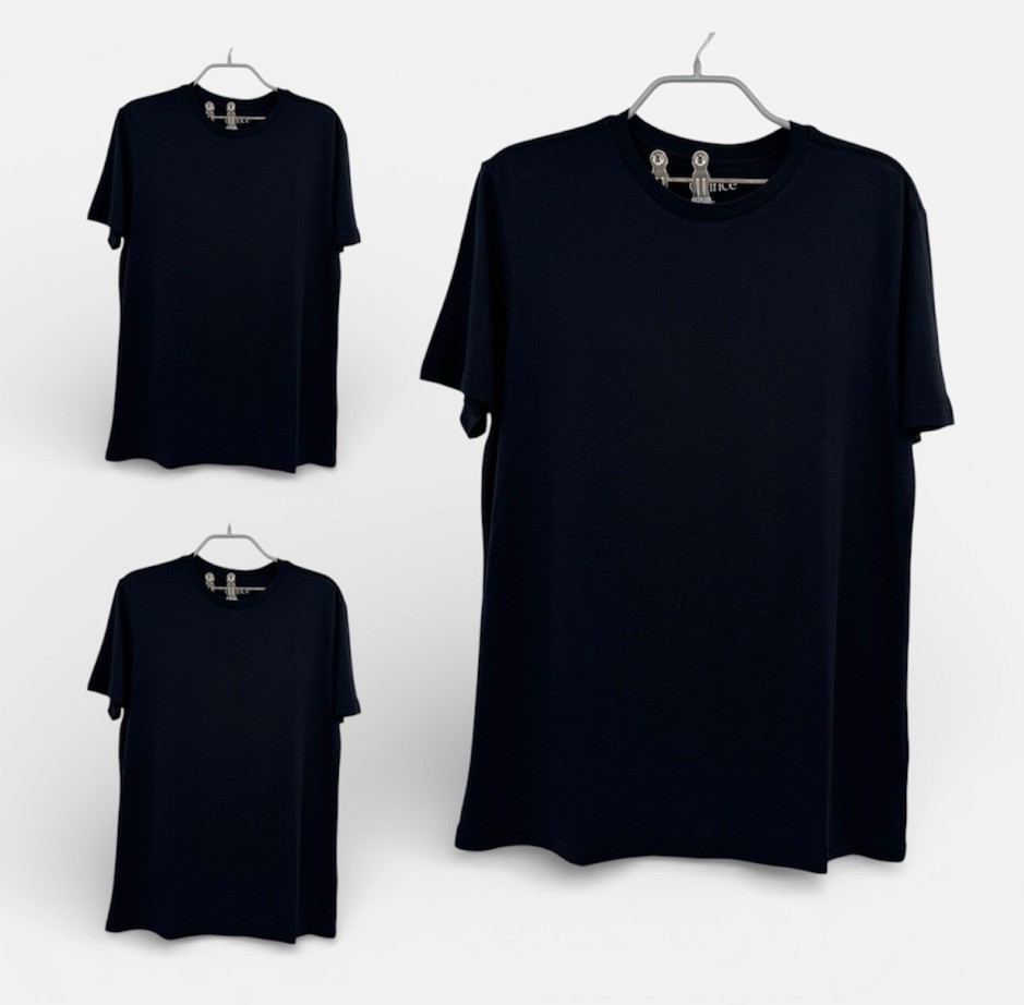 Quince Cotton Modal Crew Neck T-Shirts Pack of 3 size S Men’s in Black