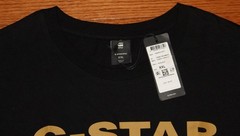 Mens G-STAR ORIGINALS RAW DENIM Graphic Tee BLACK T-Shirt XXL 100% Cotton *3F