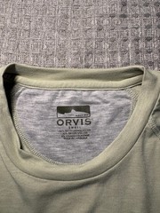 Orvis Men’s DriCast™ Crewneck T-Shirt Size Small Celadon
