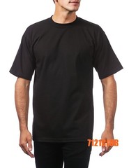 6 PACK PRO CLUB MENS T SHIRTS PLAIN BLACK PROCLUB HEAVYWEIGHT SHORT SLEEVE S-7XL
