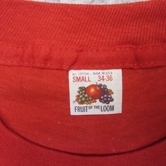 Vintage Fruit Of The Loom Shirt Mens S Selvedge Pocket Single Stitch 60s