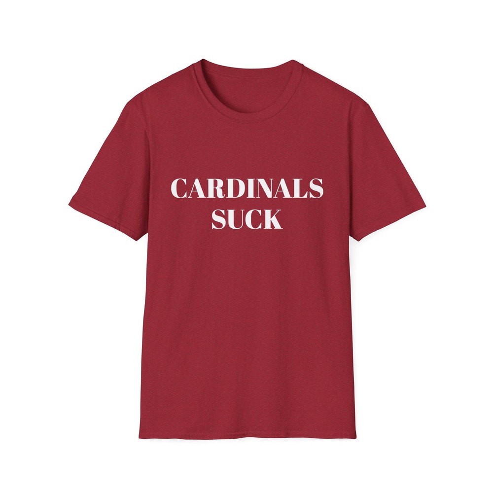 Cardinals Suck Football SoftStyle Shirt – Sports Fan Merchandise, Great Gift