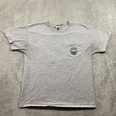 Harley Davidson Shirt Men’s Large Gray Bikercore Myrtle Beach Outdoor Biker VTG