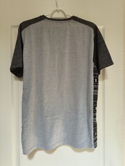 Slvdr 100% Cotton Henley T-Shirt Grey W/ Black Side Panels Men’s Size XL EUC