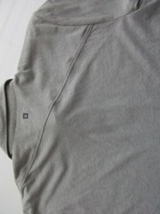 Genuine Asymmetrical Seams Short Sleeve Men Polo T-Shirt Gray M UPC63