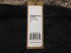 Simms Two-Tone Pocket T-Shirt – Short Sleeve XL Charcoal Heather