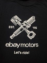 Ebay Motors “Let’s Ride” Gildan T-Shirt Size XL Black Short Sleeve Cotton