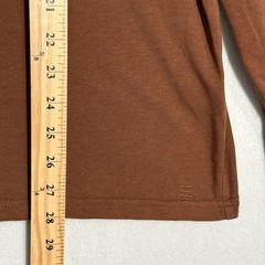 Free Fly Shirt Mens XL Henley Bamboo Blend Long Sleeve Rust Brown Minimalist