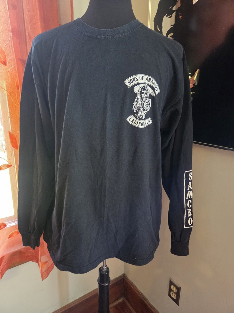 Sons Of Anarchy California Double Sided Long Sleeve T Shirt Size XL