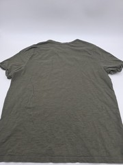 Express T-Shirt Men L Green Pocket Solid Cotton Tee. #46148