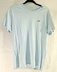 Hollister Must-Have Collection T Shirt Mens Medium Light Blue Cotton Tee