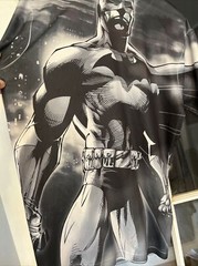 DC Comics Batman All Over Print Polyester T Shirt Med Smooth Fabric Lightweight