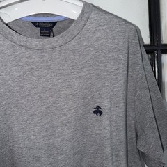 Brooks Brothers 100% Supima Cotton Performance Tee Grey Mens Large Nwt