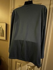 Men’s Long Sleeve Blue Dickies Performance Pullover Shirt Pocket Workwear 2 XL