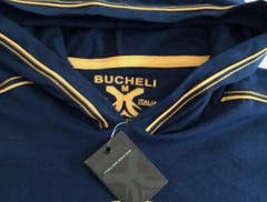 Men’s Bucheli cotton long sleeve t shirt hooded,slim fit,stretch S M L….A10.A