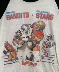 Vintage 1984 USFL Tampa Bay Bandits vs Philadelphia Stars Shirt, Wembley Stadium