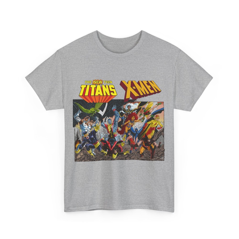Uncanny X-Men Vs New Teen Titans T-Shirt – John Byrne Art – Wolverine, Starfire