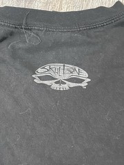 RARE Vintage 2000s Skulbone Men’s 2XL Black Grim Reaper Graphic Print T-Shirt