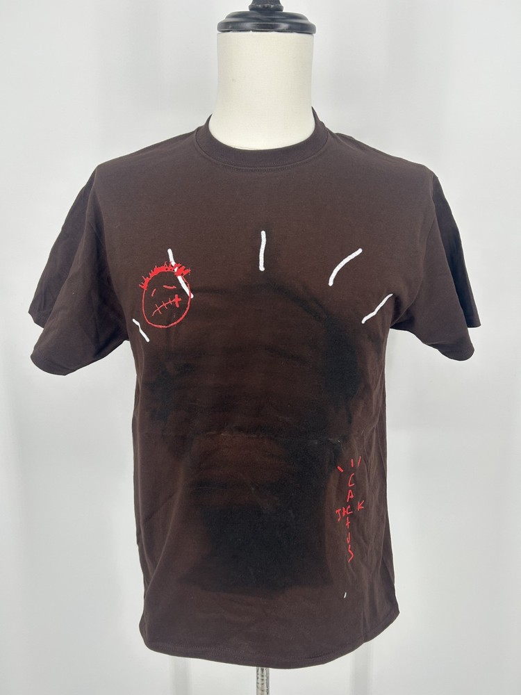 Headgear Classics Travis Blur Cactus Jack T-Shirt Tee Medium Size Brown
